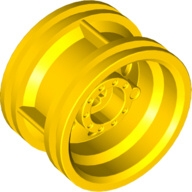 Lego kolečko (kolo, ráfek) průměr 30,4 mm, žlutá (4490139)